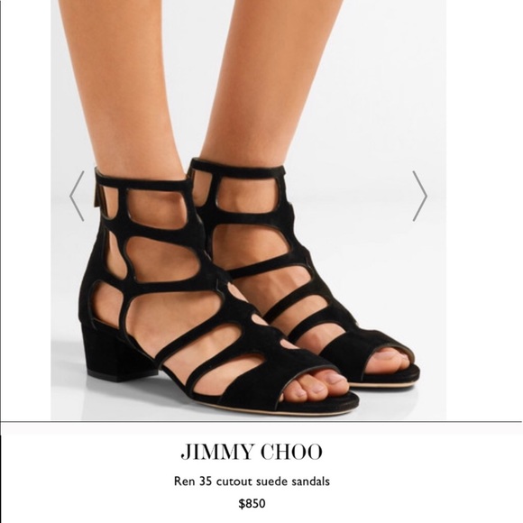 Jimmy Choo Shoes - Jimmy Choo Ren 35 Suede Sandals